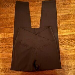 Aerie Dark Gray Crossover Leggings